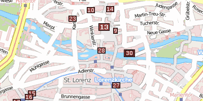 Fleischbrücke Nürnberg Stadtplan