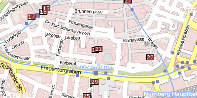 Stadtplan Germanisches Nationalmuseum Nürnberg