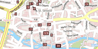 Stadtplan Nürnberger Rathaus Nürnberg