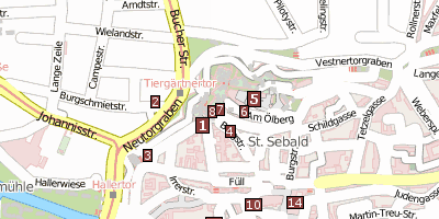 Pilatushaus  Nürnberg Stadtplan