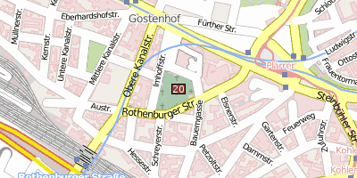 Rochusfriedhof  Stadtplan